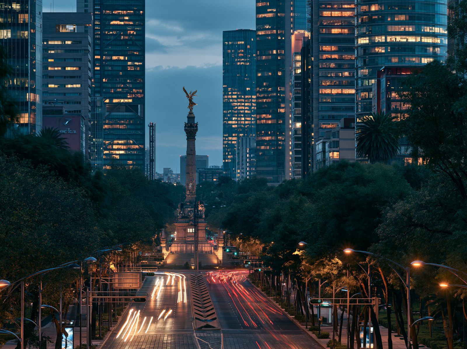 Mexico City at dusk
