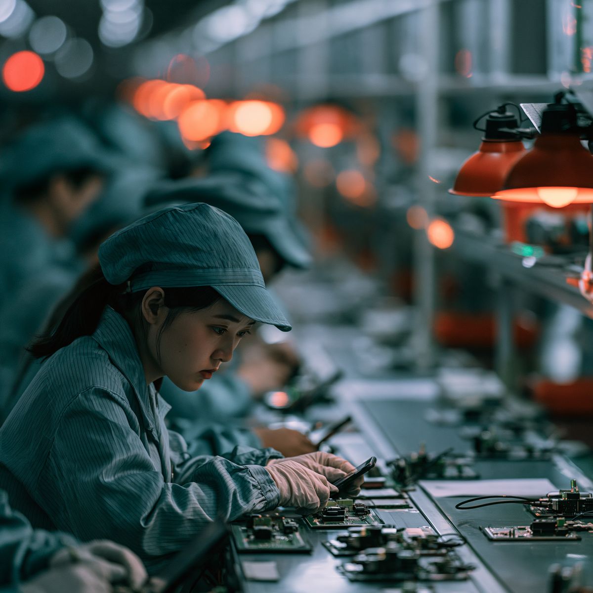 Factory production line